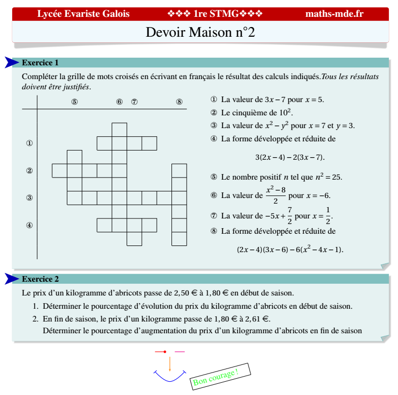 Devoir Maison De Maths Ventana Blog