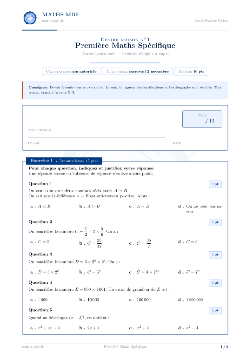Enseignement scientifique